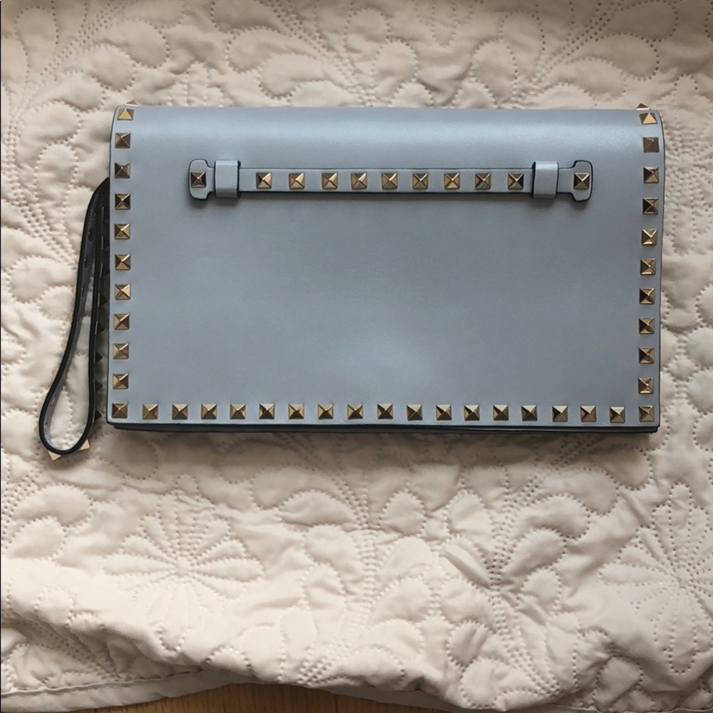 Valentino Garavani Rockstud Foldover Clutch